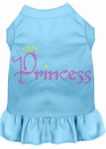 Princess Rhinestone Dress Baby Blue Med (12)