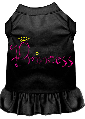 Princess Rhinestone Dress Black Med (12)