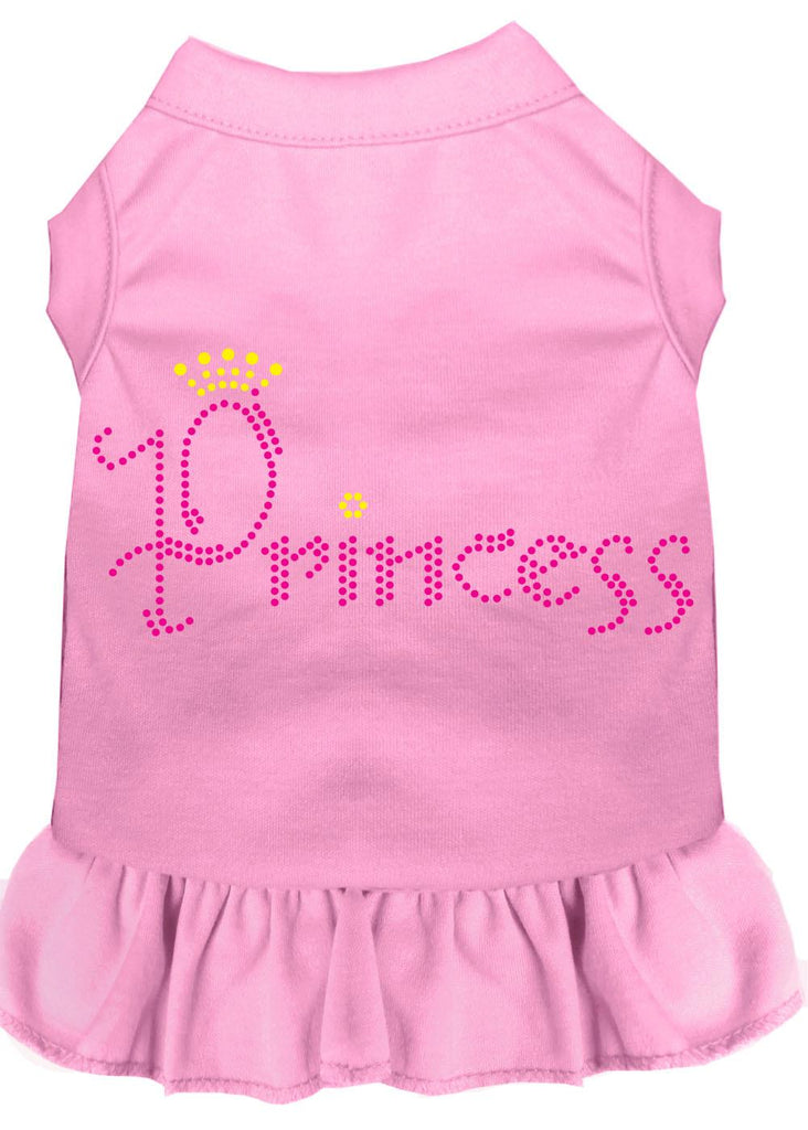 Princess Rhinestone Dress Light Pink Med (12)