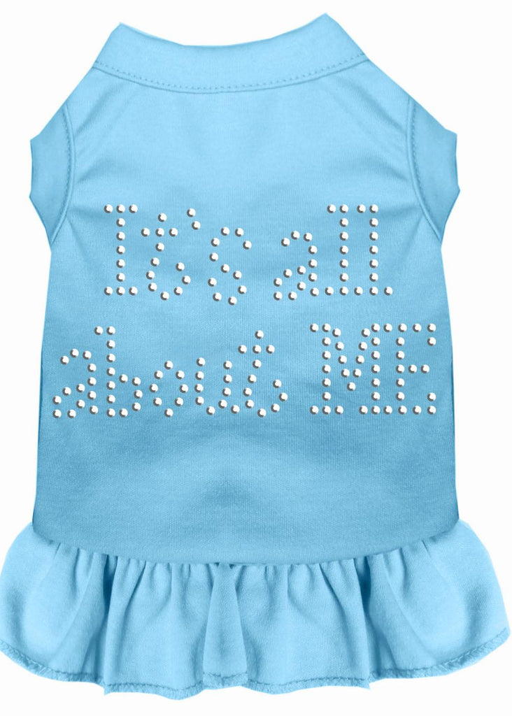 Rhinestone All About Me Dress Baby Blue Med (12)