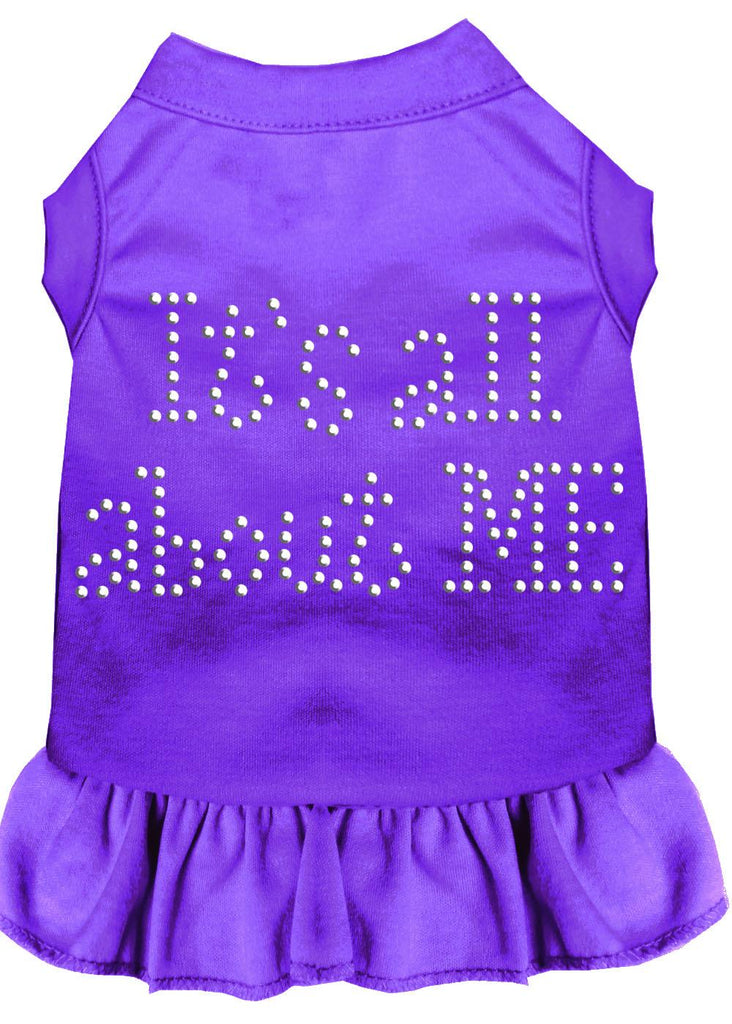 Rhinestone All About Me Dress Purple Med (12)