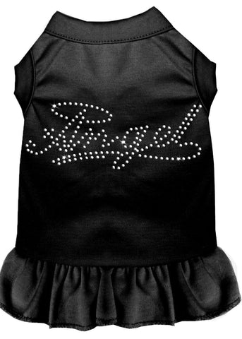 Rhinestone Angel Dress Black 4x (22)