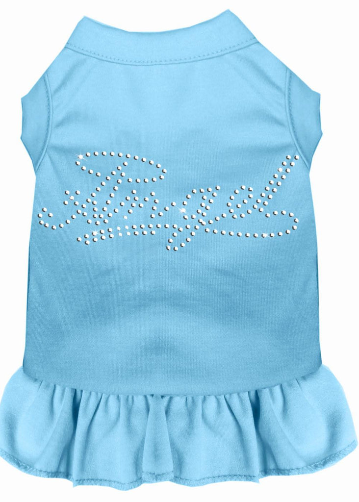 Rhinestone Angel Dress Baby Blue Xs (8)