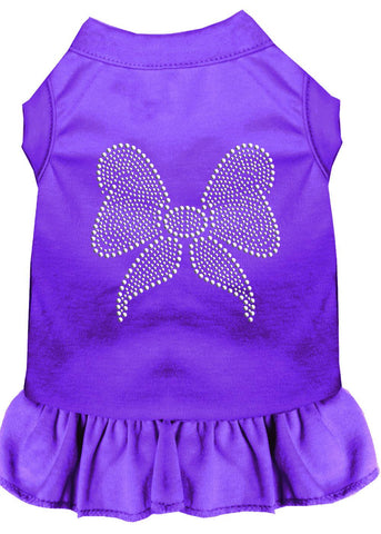 Rhinestone Bow Dress Purple Xxxl (20)