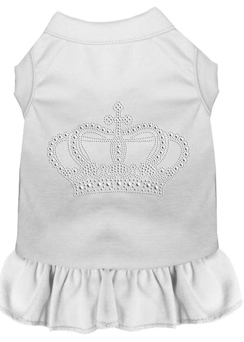 Rhinestone Crown Dress White 4x (22)