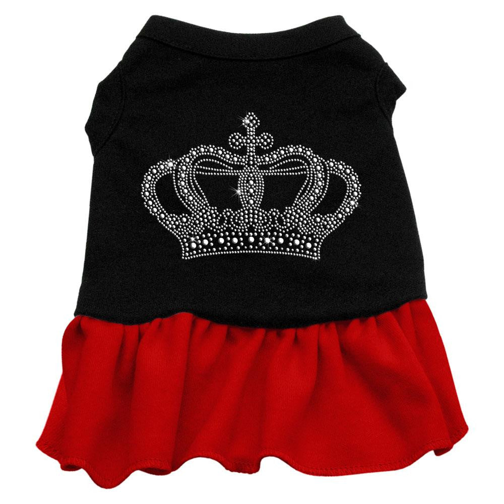 Rhinestone Crown Dress Black with Red Lg (14)