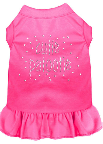 Rhinestone Cutie Patootie Dress Bright Pink Sm (10)