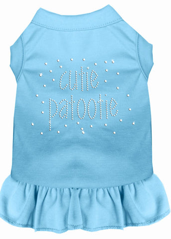 Rhinestone Cutie Patootie Dress Baby Blue Xs (8)