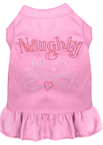 Rhinestone Naughty But In A Nice Way Dress Light Pink Med (12)