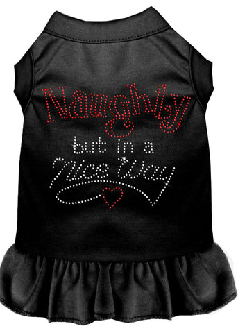 Rhinestone Naughty But In A Nice Way Dress Black Xs (8)