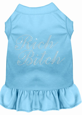 Rhinestone Rich Bitch Dress Baby Blue 4x (22)