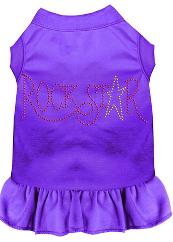 Rhinestone Rockstar Dress Purple Lg (14)