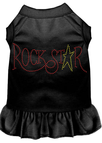 Rhinestone Rockstar Dress Black Med (12)