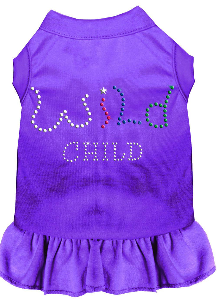 Rhinestone Wild Child Dress Purple Med (12)