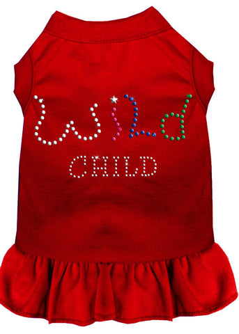 Rhinestone Wild Child Dress Red Med (12)