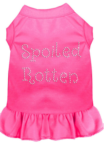 Spoiled Rotten Rhinestone Dress Bright Pink Sm (10)