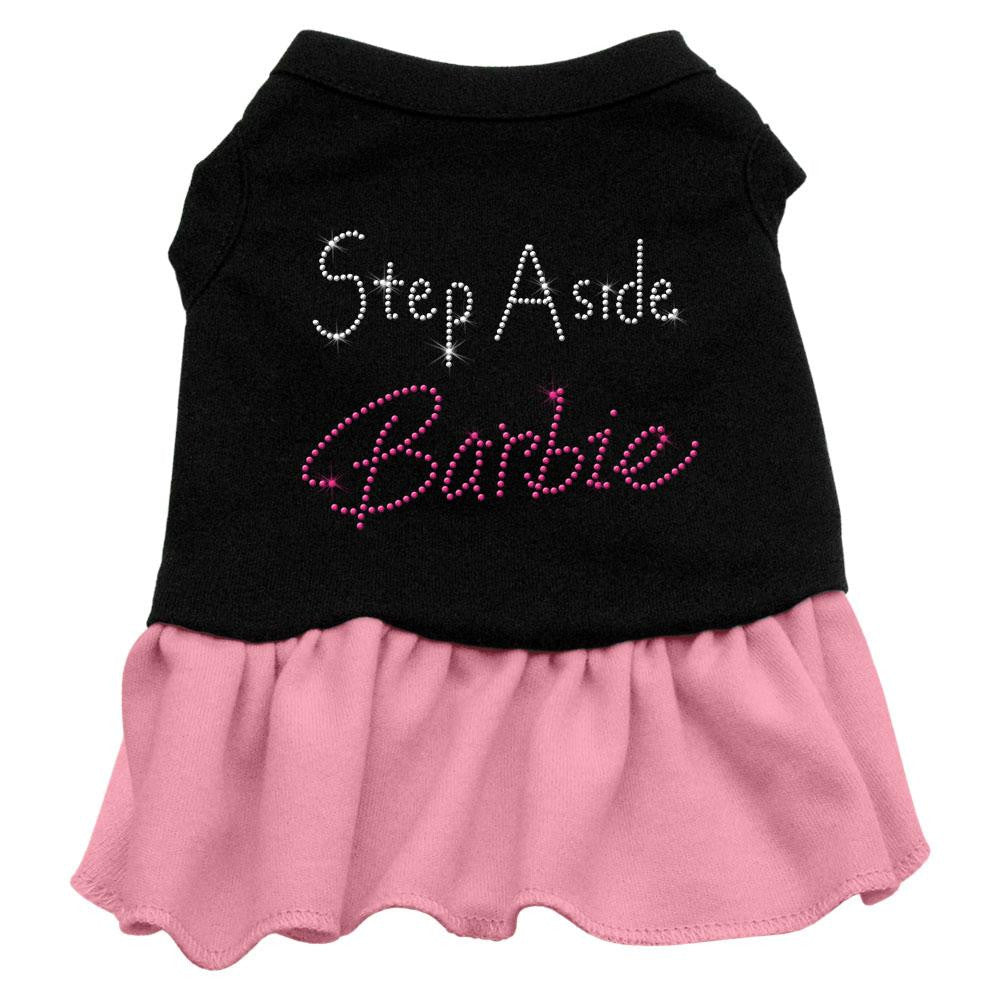 Step Aside Barbie Rhinestone Dress Black with Pink Med (12)