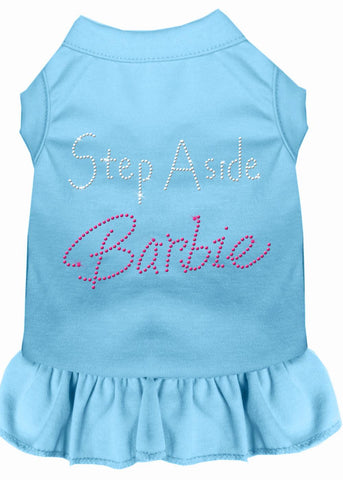 Step Aside Barbie Rhinestone Dress Baby Blue Xs (8)