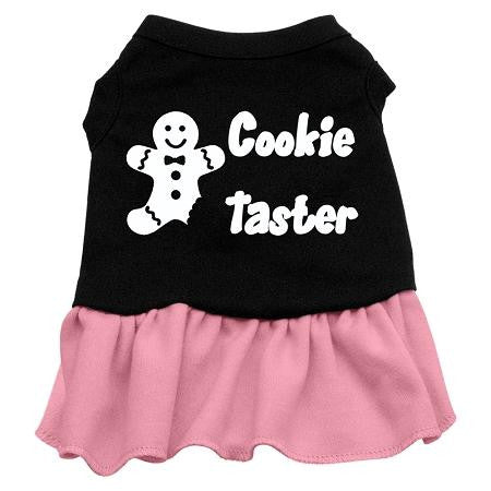 Cookie Taster Screen Print Dress Black with Pink Med (12)