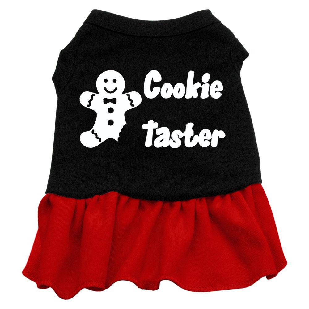 Cookie Taster Screen Print Dress Black with Red Sm (10)