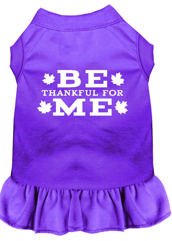 Be Thankful For Me Screen Print Dress Purple Lg (14)