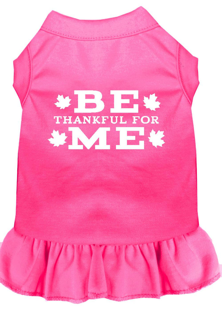 Be Thankful For Me Screen Print Dress Bright Pink Med (12)