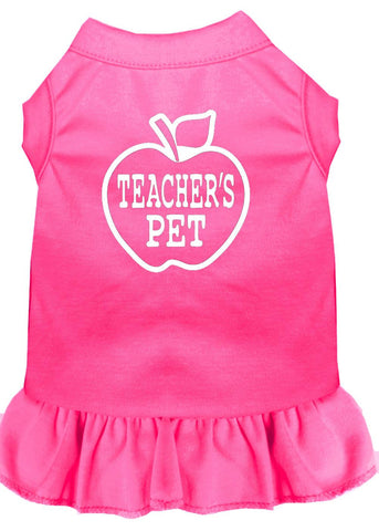 Teachers Pet Screen Print Dress Bright Pink 4x (22)