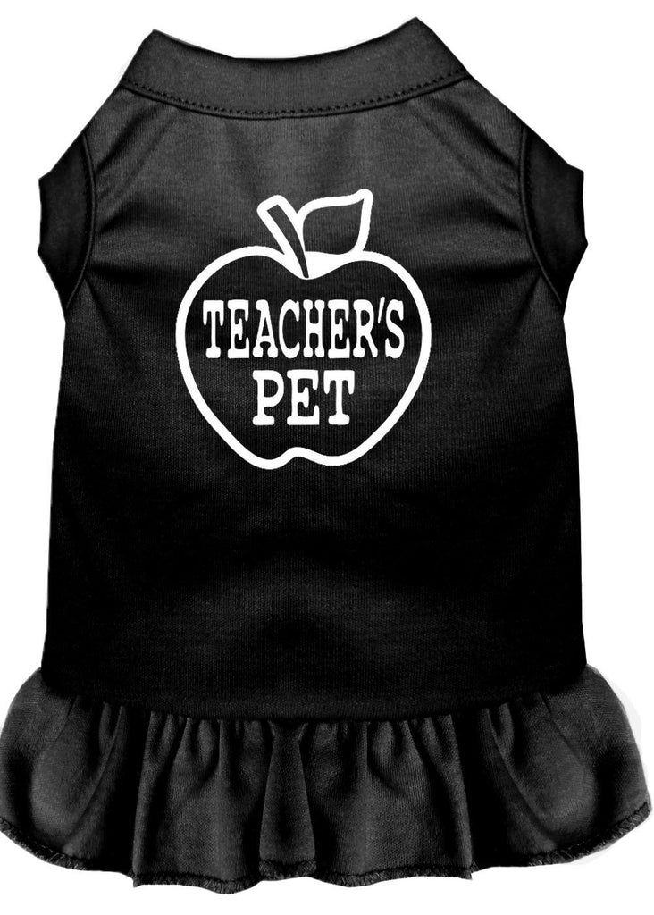 Teachers Pet Screen Print Dress Black Med (12)