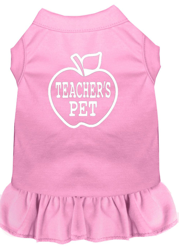 Teachers Pet Screen Print Dress Light Pink Med (12)