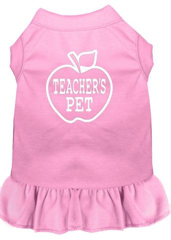 Teachers Pet Screen Print Dress Light Pink Med (12)