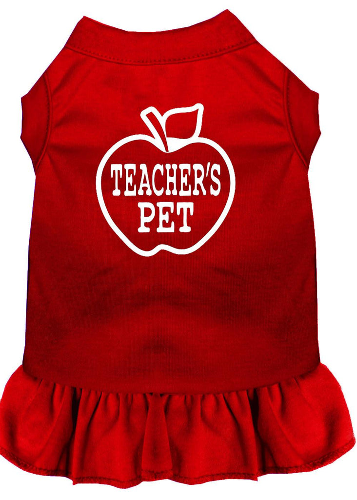 Teachers Pet Screen Print Dress Red Xl (16)