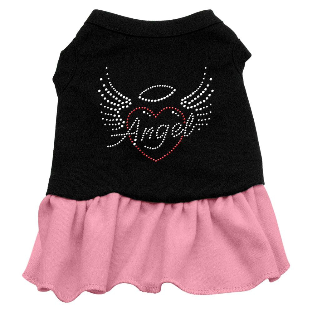 Angel Heart Rhinestone Dress Black with Pink Sm (10)