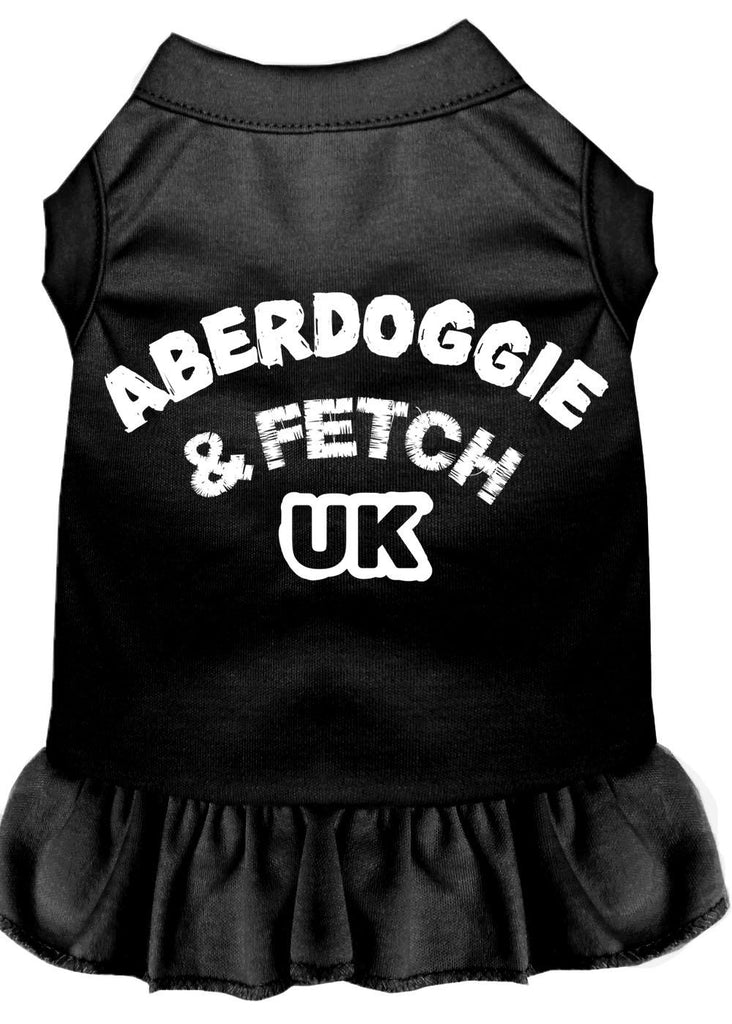 Aberdoggie Uk Screen Print Dress Black 4x (22)