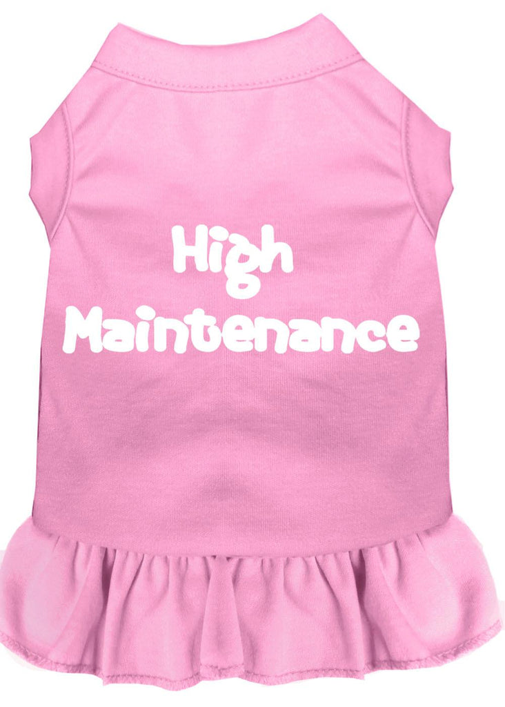 High Maintenance Screen Print Dress Light Pink Med (12)