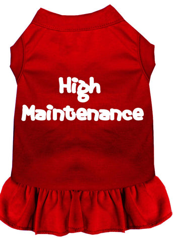 High Maintenance Screen Print Dress Red Xl (16)