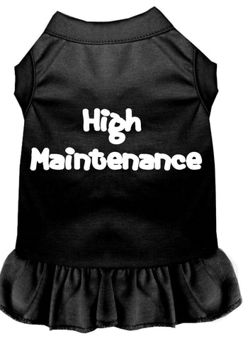 High Maintenance Screen Print Dress Black Xs (8)