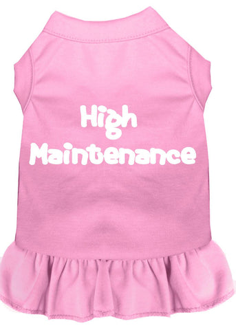 High Maintenance Screen Print Dress Light Pink Xs (8)