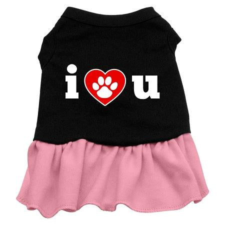 I Heart You Dresses Black with Pink Lg (14)