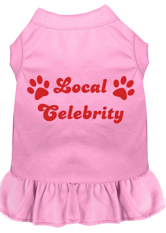 Local Celebrity Screen Print Dress Light Pink 4x (22)