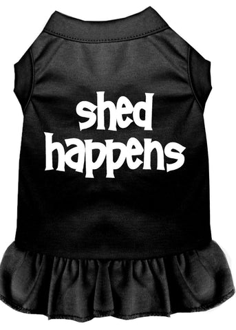 Shed Happens Screen Print Dress Black Lg (14)