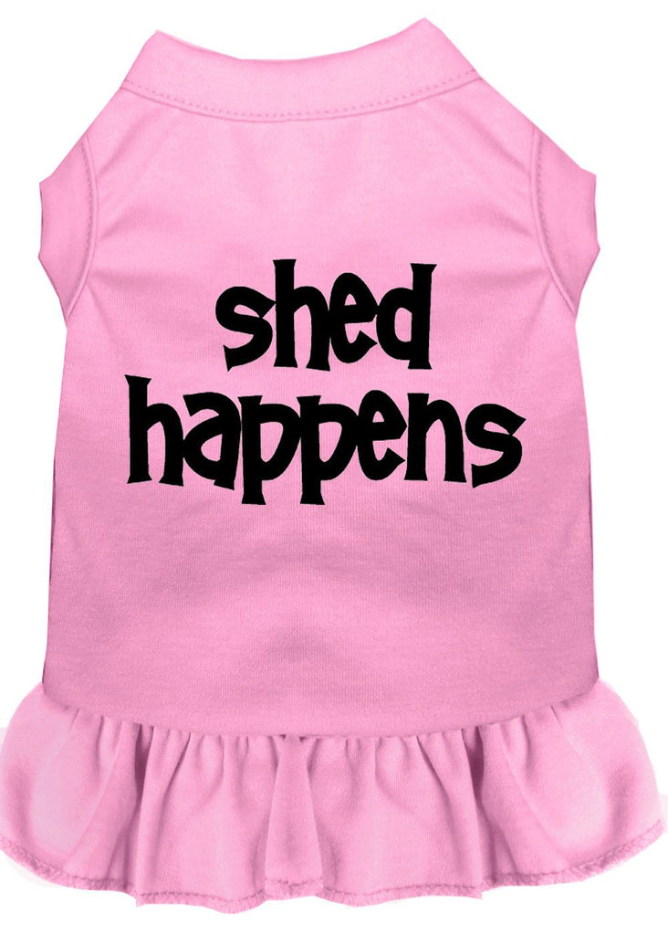 Shed Happens Screen Print Dress Light Pink Lg (14)