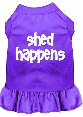 Shed Happens Screen Print Dress Purple Lg (14)