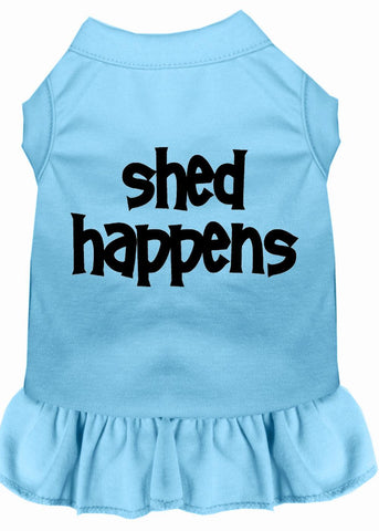 Shed Happens Screen Print Dress Baby Blue Med (12)