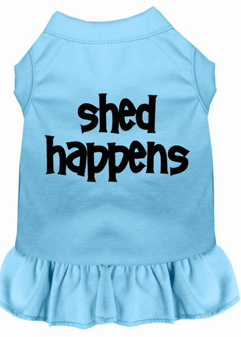 Shed Happens Screen Print Dress Baby Blue Xl (16)