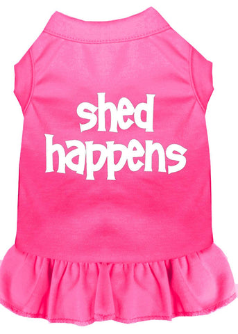Shed Happens Screen Print Dress Bright Pink Xl (16)