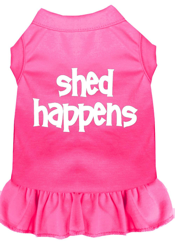 Shed Happens Screen Print Dress Bright Pink Xs (8)