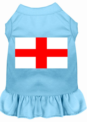 St. Georges Cross Screen Print Dress Baby Blue Sm (10)