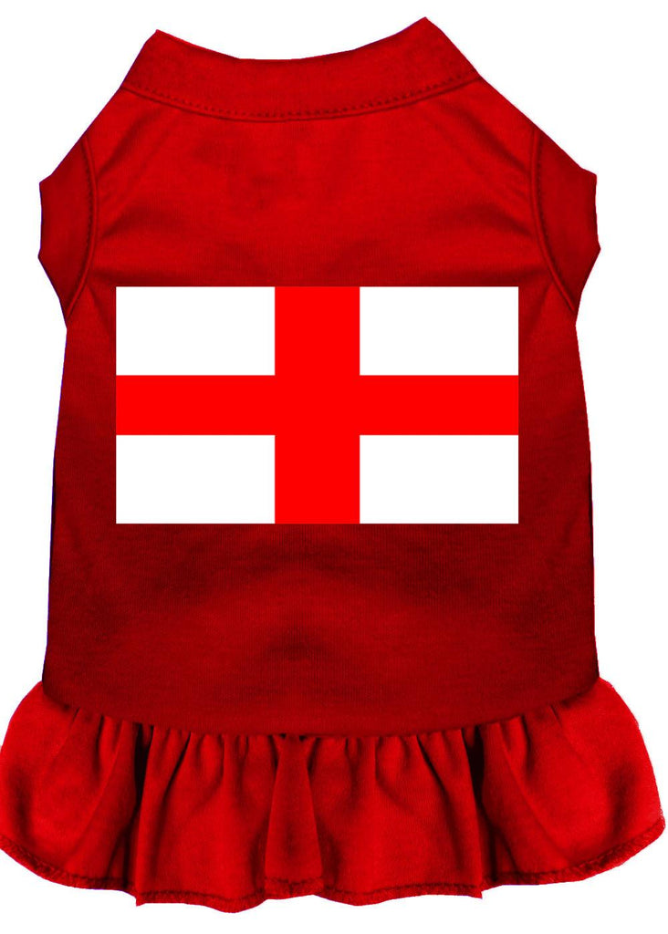 St. Georges Cross Screen Print Dress Red Xxxl (20)