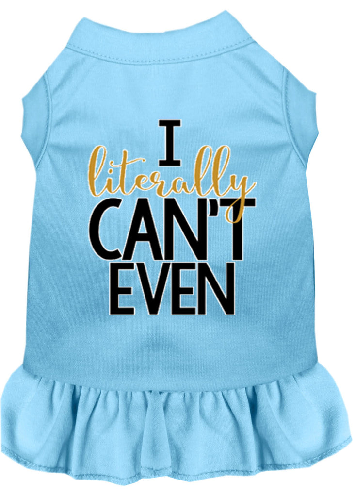 Literally Can't Even Screen Print Dog Dress Baby Blue Lg (14)