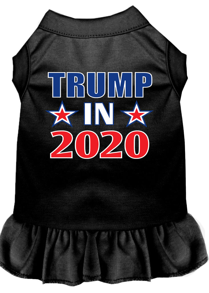 Trump In 2020 Screen Print Dog Dress Black 4x